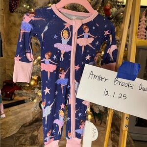 Little Sleepies Ballerina Zippy - Celebration Stars - Newborn